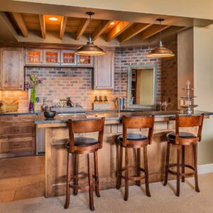 bar in finished basement