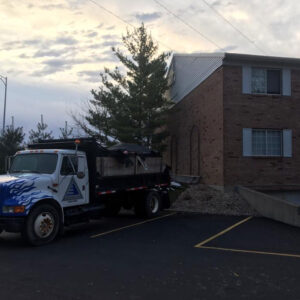 A-Team truck in front of job site