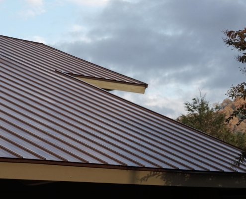 Beautiful brown metal roof