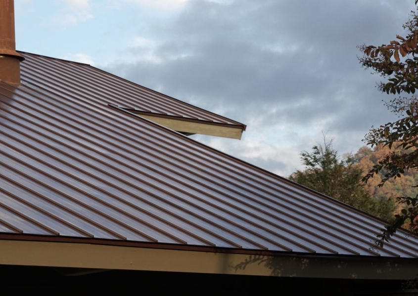 Beautiful brown metal roof