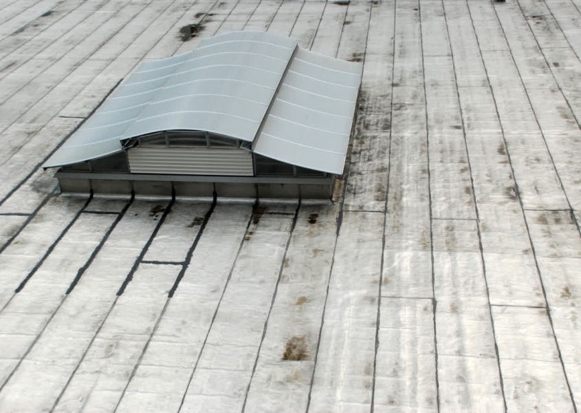 Commercial building in need of emergency roof repairs