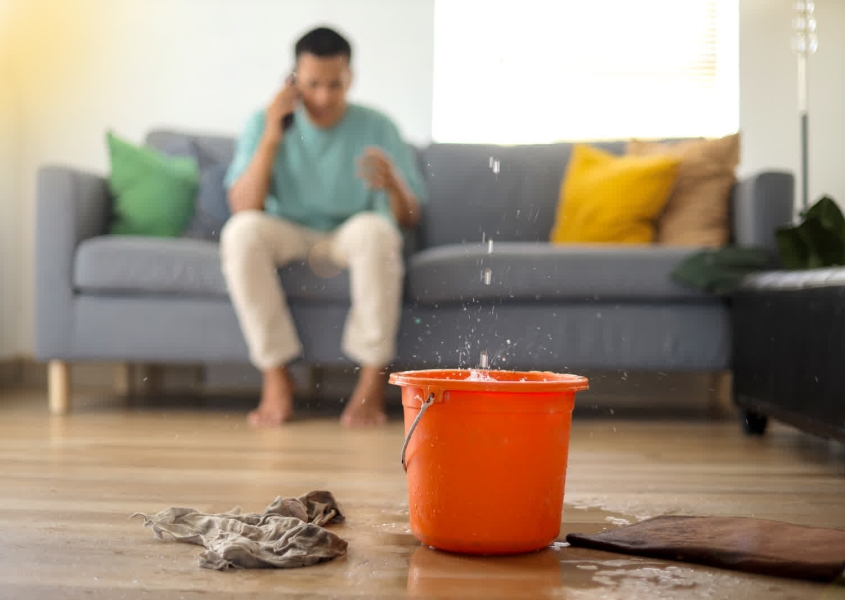 Roofing contractor performing same day residential roof repair after storm