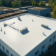 Commercial flat roof replaced after flat roof lifecycle cost planning