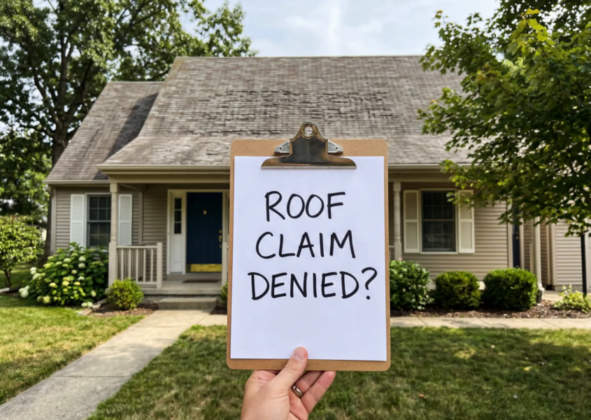 Homeowner reviewing a roofing contract to understand roof warranty exclusions